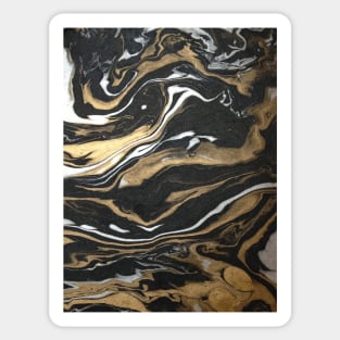 Gold Marble Swirl Sticker